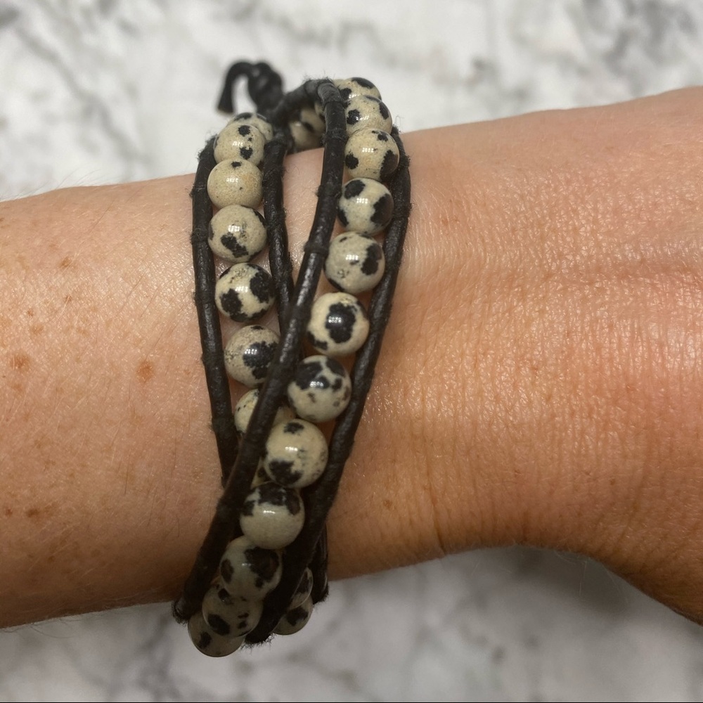 Chan Luu Double Wrap Beaded Bracelet